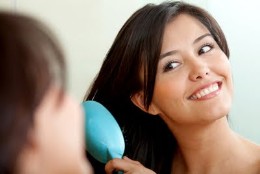 drying hair